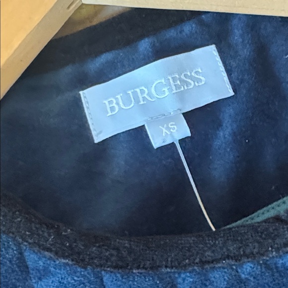 Burgess THE CLARA QUILTED JACKET PEACOCK WITH BLACK TRIM - Picture 7 of 8